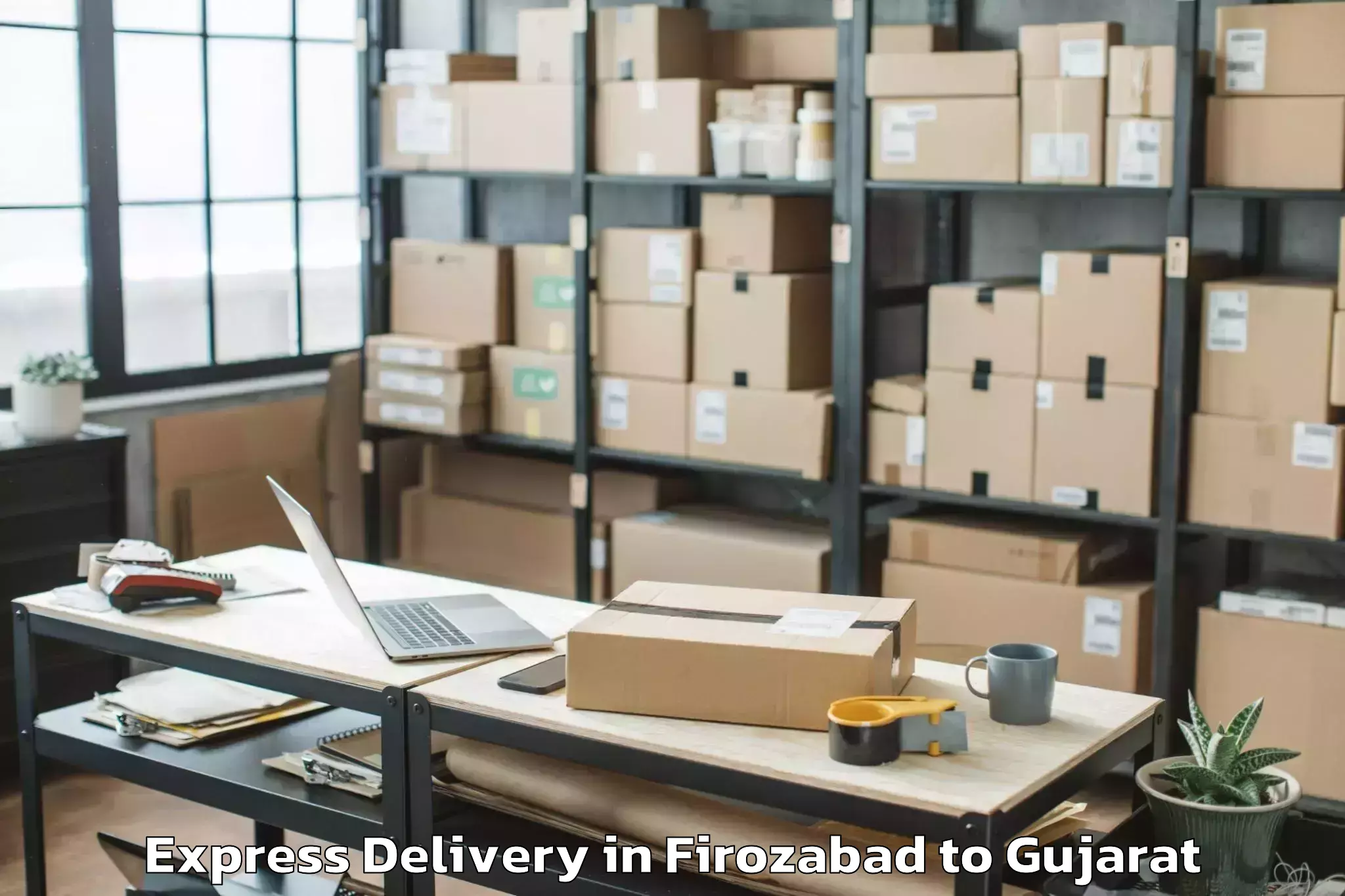 Quality Firozabad to Savarkundla Express Delivery